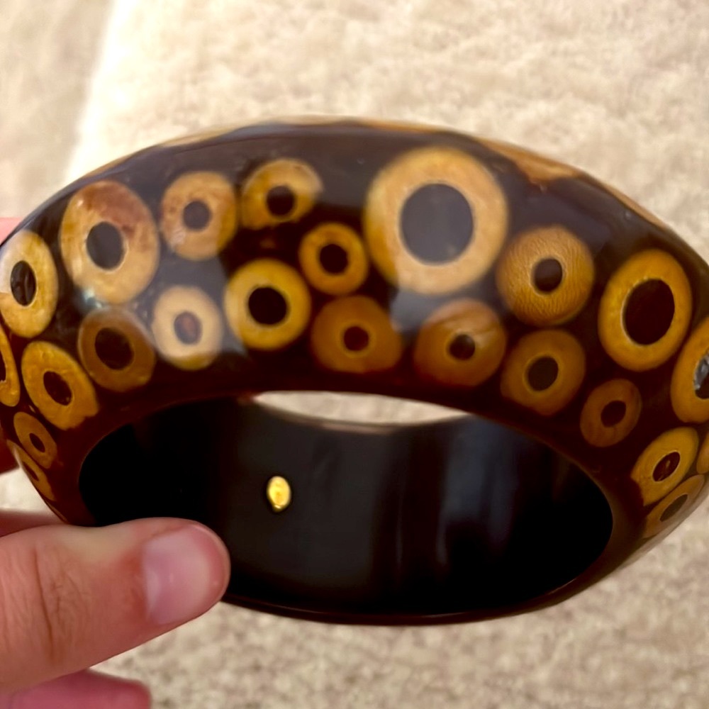 Kenneth Jay Lane Wood Bangle